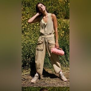 New FP Movement by Free People Timko Onesie ~ Matcha Tan